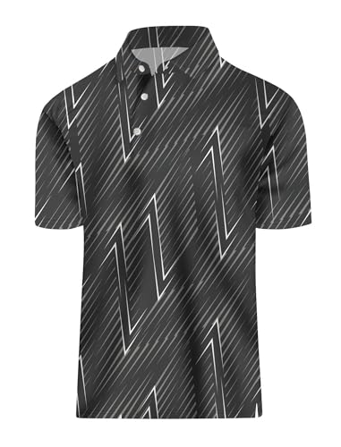 Black Gray Polo Shirt