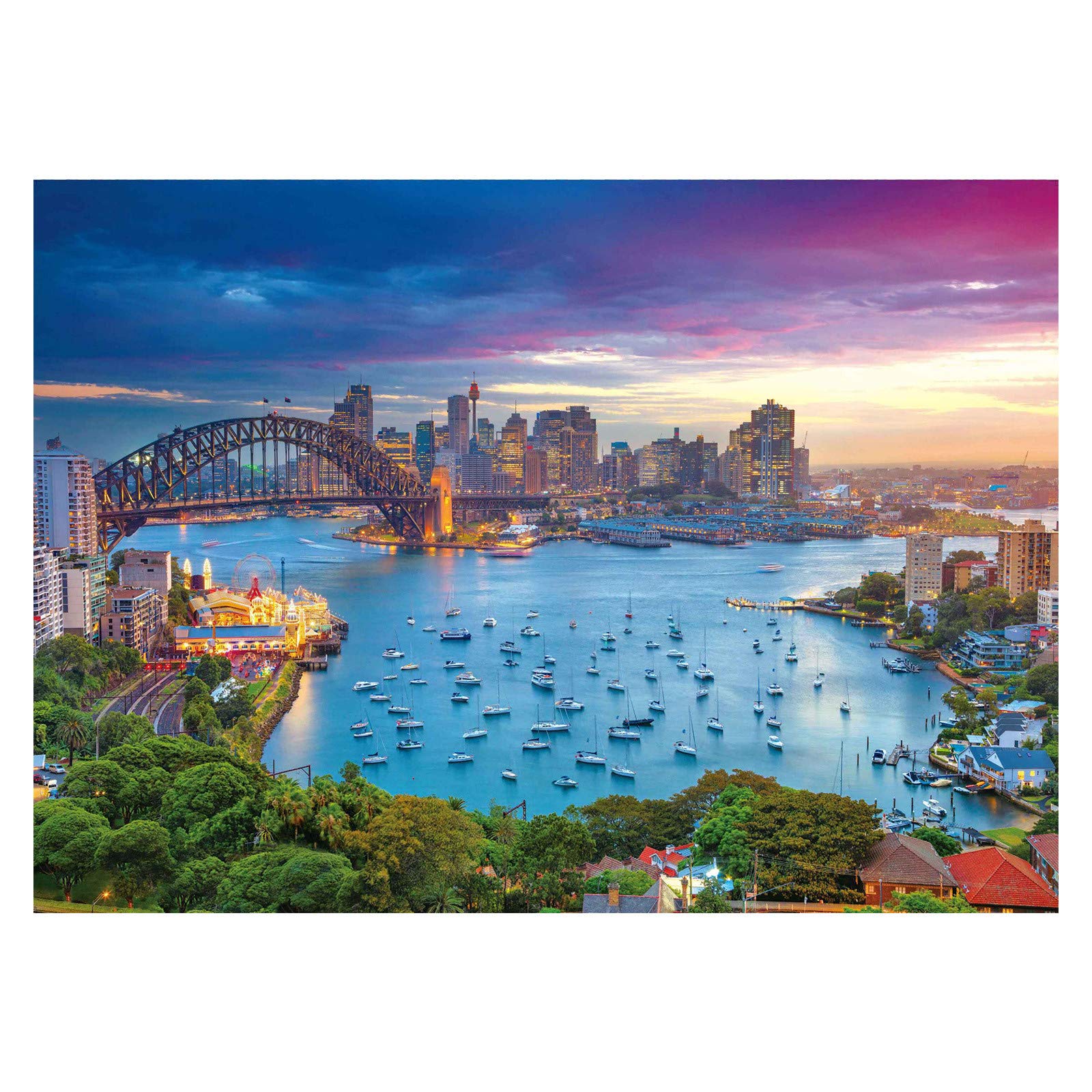 FITORON 1000 Piece Jigsaw Puzzle for Adults - Colorful Port Pattern, Large Size, Fun & Challenging Brain Game - Perfect Gift for Puzzle Lovers & Home Decor (Multi-Color) | Relaxing Activity for Family Nights & Stress Relief
