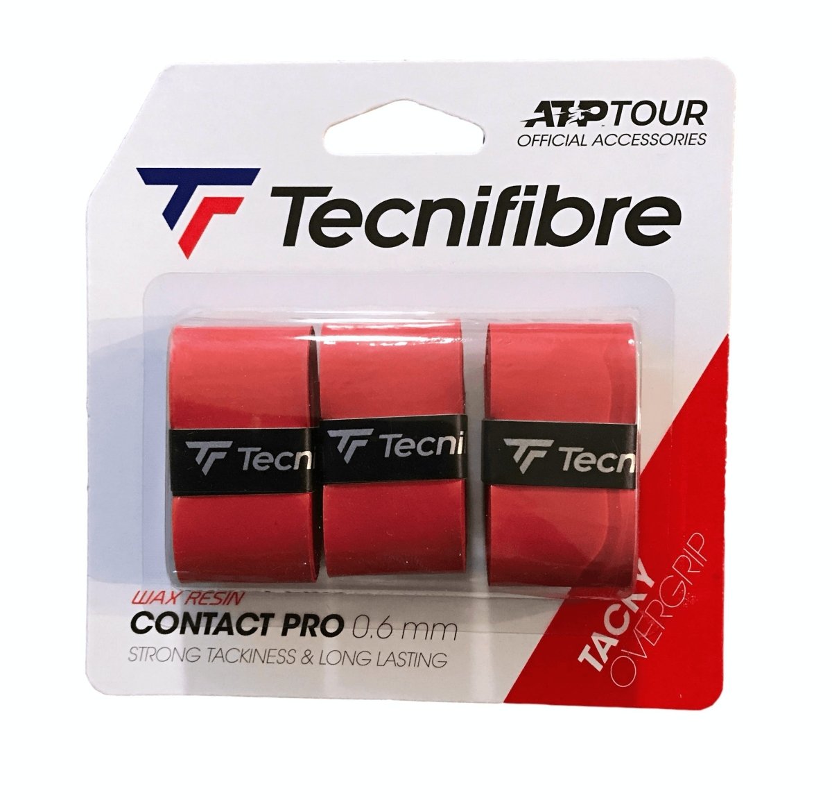 Tecnifibre Pro Contact Overgrip - Premium Tennis Grip for Enhanced Control & Comfort | Ideal for Tennis, Badminton & Racquetball Players