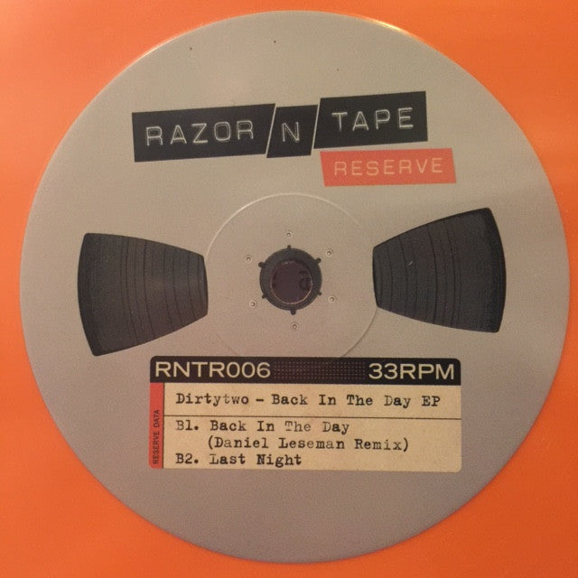 Dirtytwo Back In The Day EP RNTR006 Razor N Tape Reserve - Vintage Vinyl Record for DJs & Music Collectors - Perfect for Nightclubs, Home Listening & Retro Music Parties