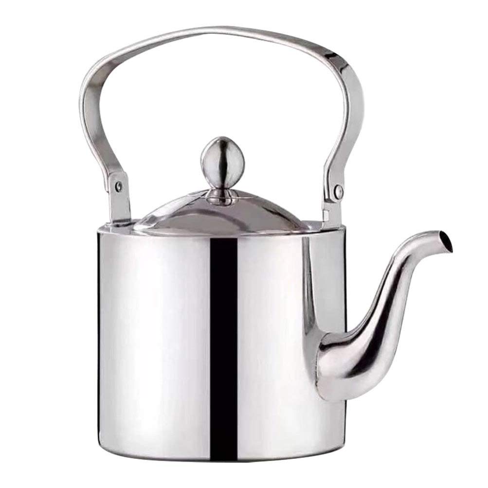 Premium Stainless Steel Teapot with Infuser - Stovetop Safe Tea Kettle for Loose Leaf & Herbal Tea - Perfect for Home, Office & Outdoor Tea Brewing