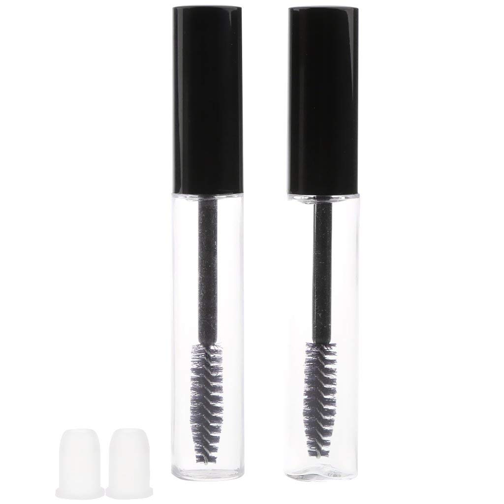 DAONPHARI 2 Pack 7ml Empty Eyelash Extension Glue Tubes with Brush and Plugs - Refillable Mascara Containers for DIY Lash Extensions, False Eyelash Adhesive, and Beauty Storage - Perfect for Salon Professionals & Home Use