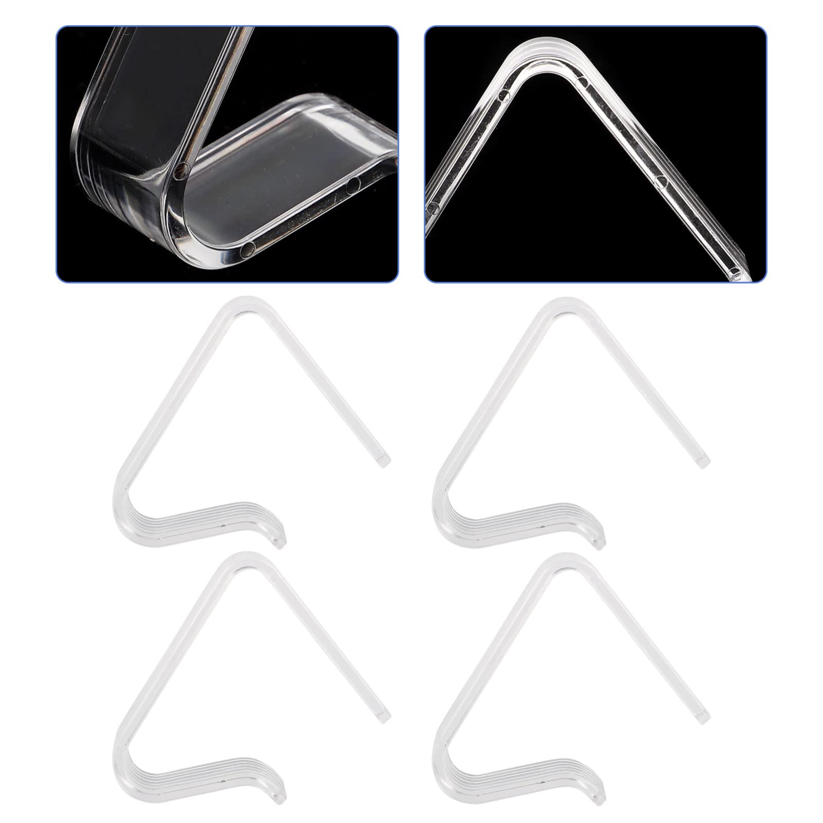 Yardwe 4-Pack Heavy Duty Plastic Tablecloth Clips for Outdoor Picnics - Large Triangle Table Cloth Holders for Picnic Tables, Dinner Parties & Outdoor Dining - Secure Table Cover in Windy Conditions