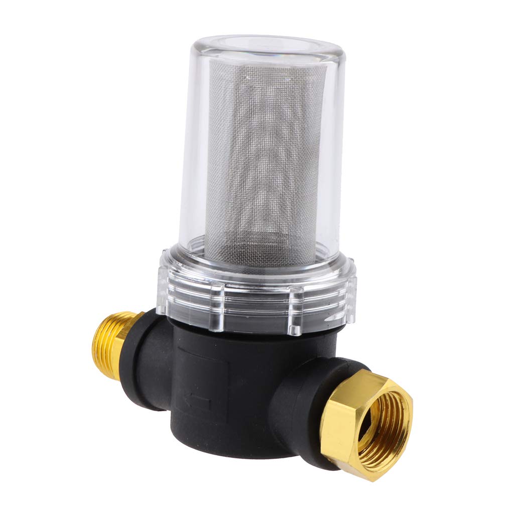 Baoblaze 40 Mesh Garden Hose Inlet Filter Attachment - High Flow Water Filter for Outdoor Faucets, Sprinklers & Irrigation Systems | Perfect for Gardening, Lawn Care & Outdoor Cleaning