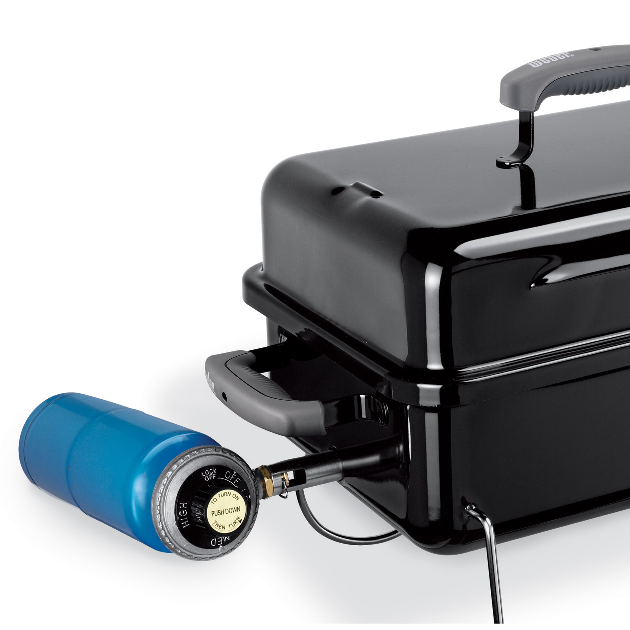 Portable Weber Go-Anywhere Gas Grill - Compact Black Charcoal Grill for Camping, Picnics & Tailgating - Perfect for Outdoor Cooking & Backyard BBQs