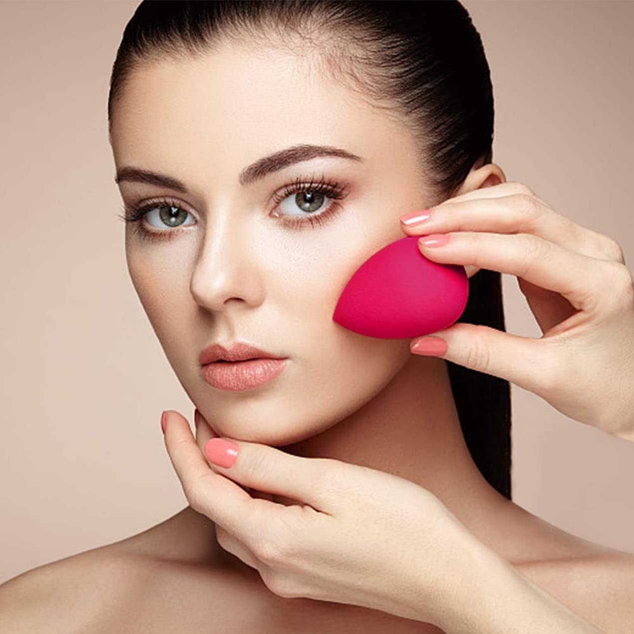 MASTADI Beauty Blender Sponge - 10 Pack Makeup Sponges for Foundation, Concealer & Blending - Soft Latex-Free Cosmetic Blenders for Flawless Makeup Application - Perfect for Professional Artists & Home Use