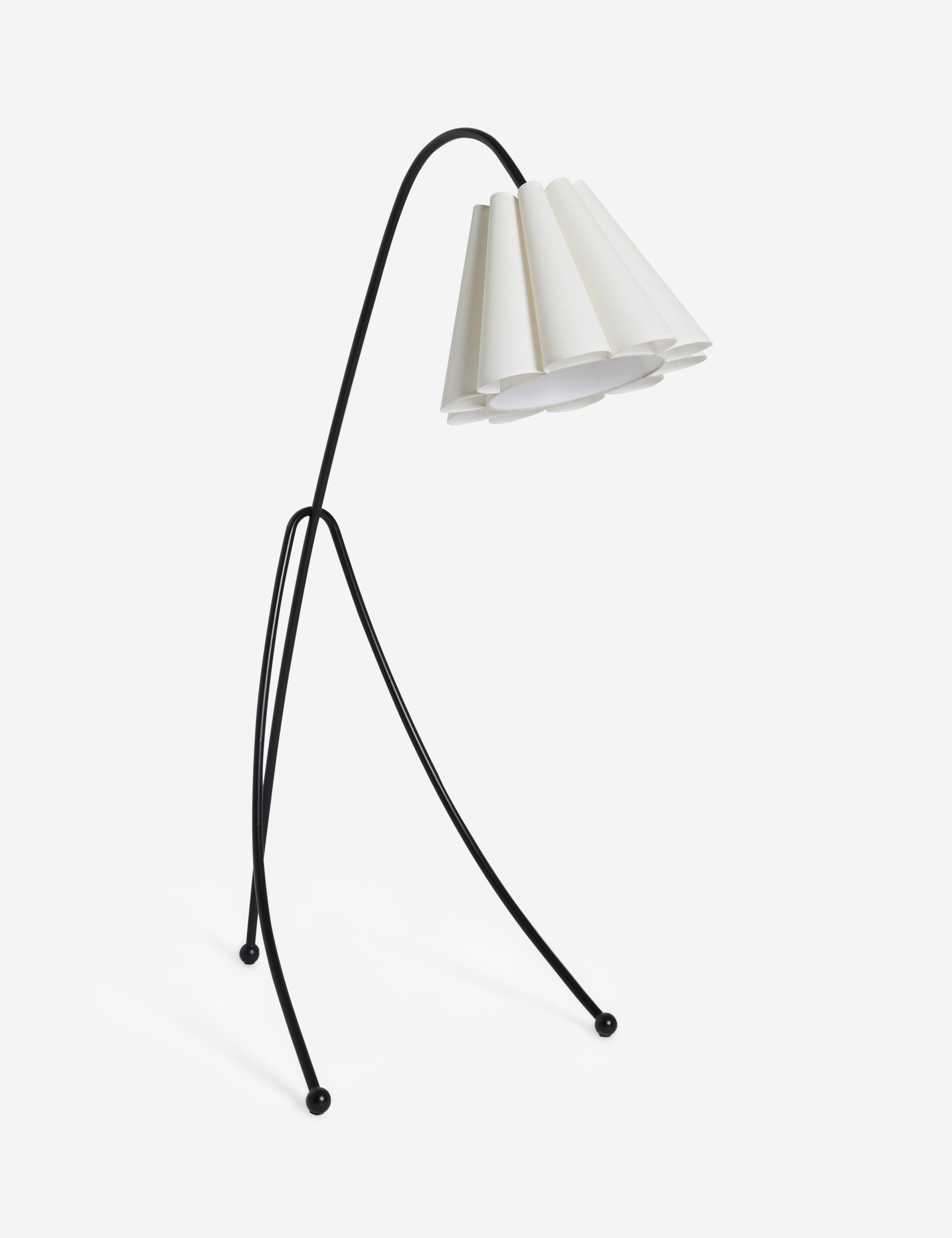 Sarah Sherman Samuel Addie Floor Lamp - Modern Minimalist LED Standing Light for Living Room, Bedroom & Office - Adjustable Height & Warm White Light