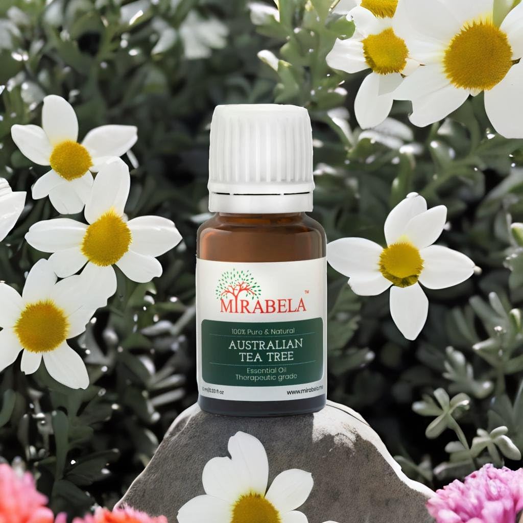 100% Pure Australian Tea Tree Essential Oil - Undiluted, Therapeutic Grade for Acne Care, Face, Hair & Skin | 10ml Bottle | Natural Solution for Acne, Dandruff & Skin Irritations | Perfect for Aromatherapy, DIY Beauty & First Aid