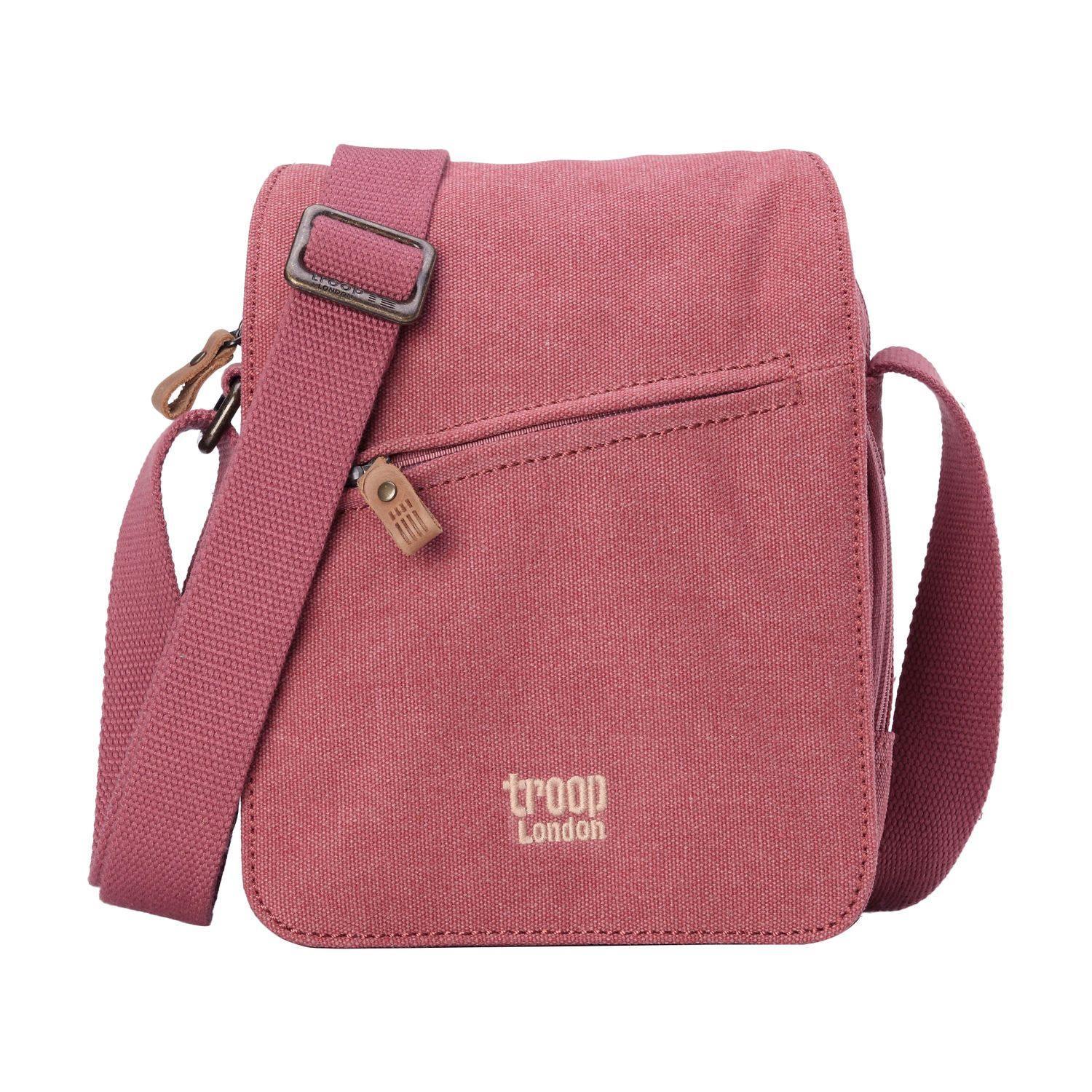 TRP0239 Troop London Classic Canvas Crossbody Bag - Stylish & Durable for Travel, Work & Everyday Use