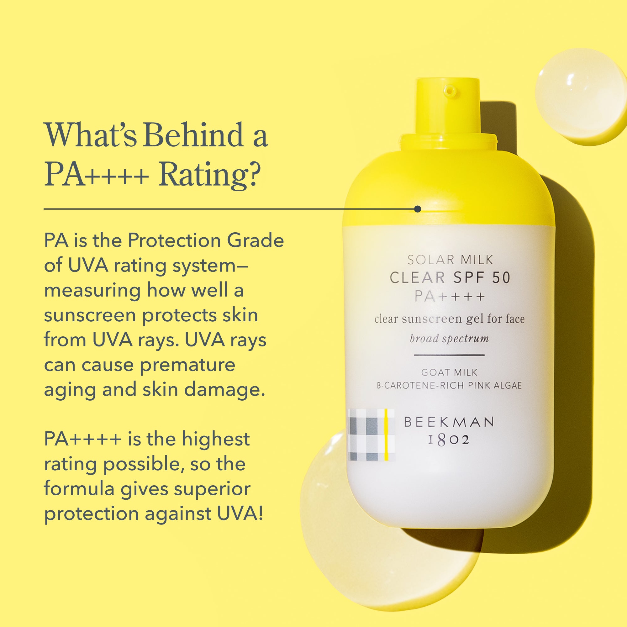 SPF 50 Solar Milk Clear Sunscreen Gel for Face - Lightweight UV Protection for Daily Use, Outdoor Activities & Beach Days