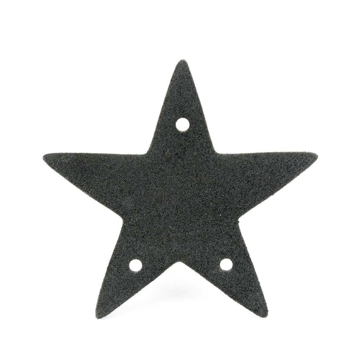 Vintage Black Iron Cabinet Pulls - Antique Star Design Drawer Handles 3.88