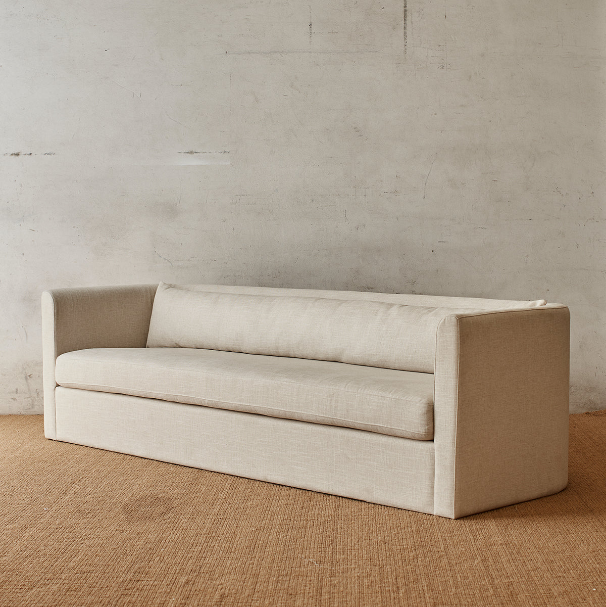 Mcmullin Etta Sofa - Modern Mid-Century Fabric Sofa with Tufted Back & Wooden Legs for Living Room, Lounge & Office