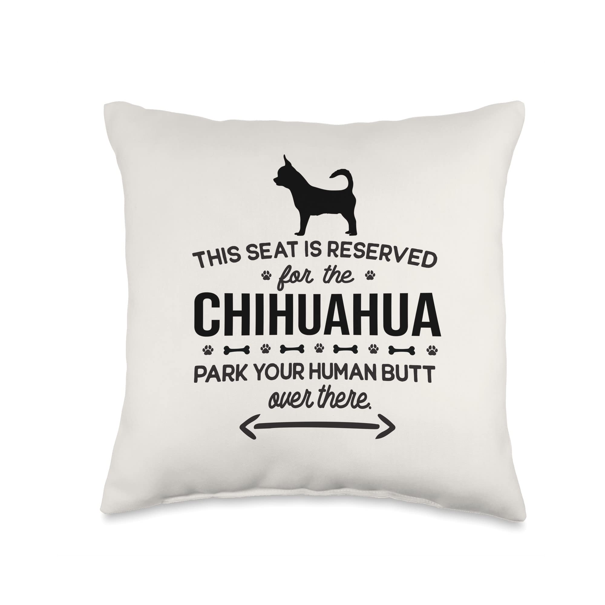 Funny Chihuahua Throw Pillow 16x16 - Perfect Gift for Dog Lovers & Home Decor