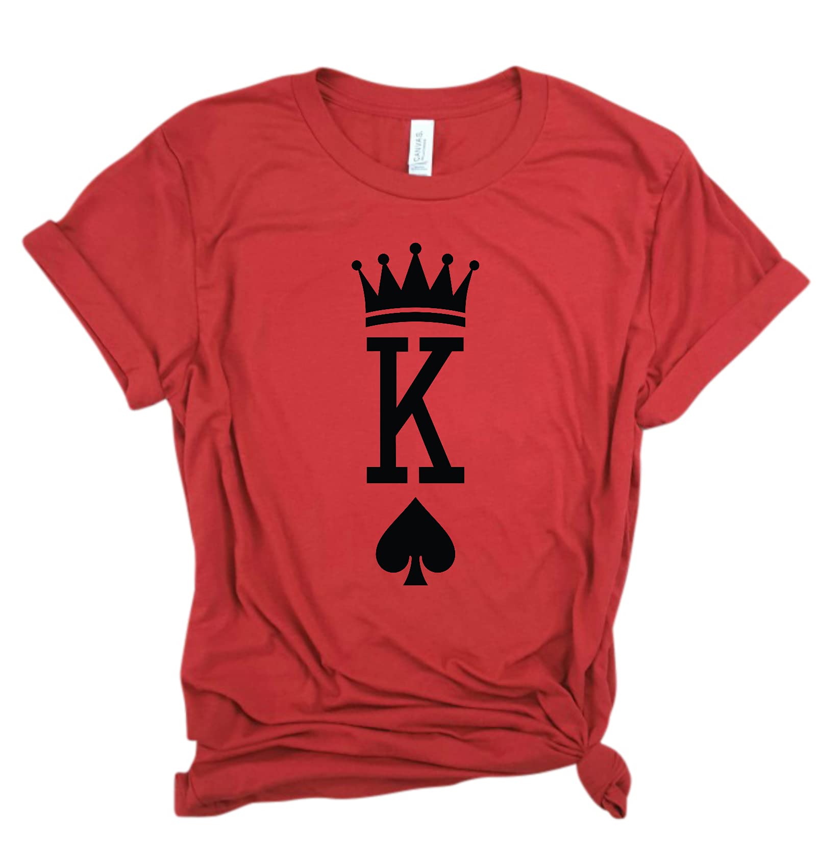 King of Spades Poker Shirt for Men - Funny Playing Card T-Shirt with King of Hearts Design, Royalty & Humor Graphic Tee - Perfect for Workouts, Parties & Casual Wear
