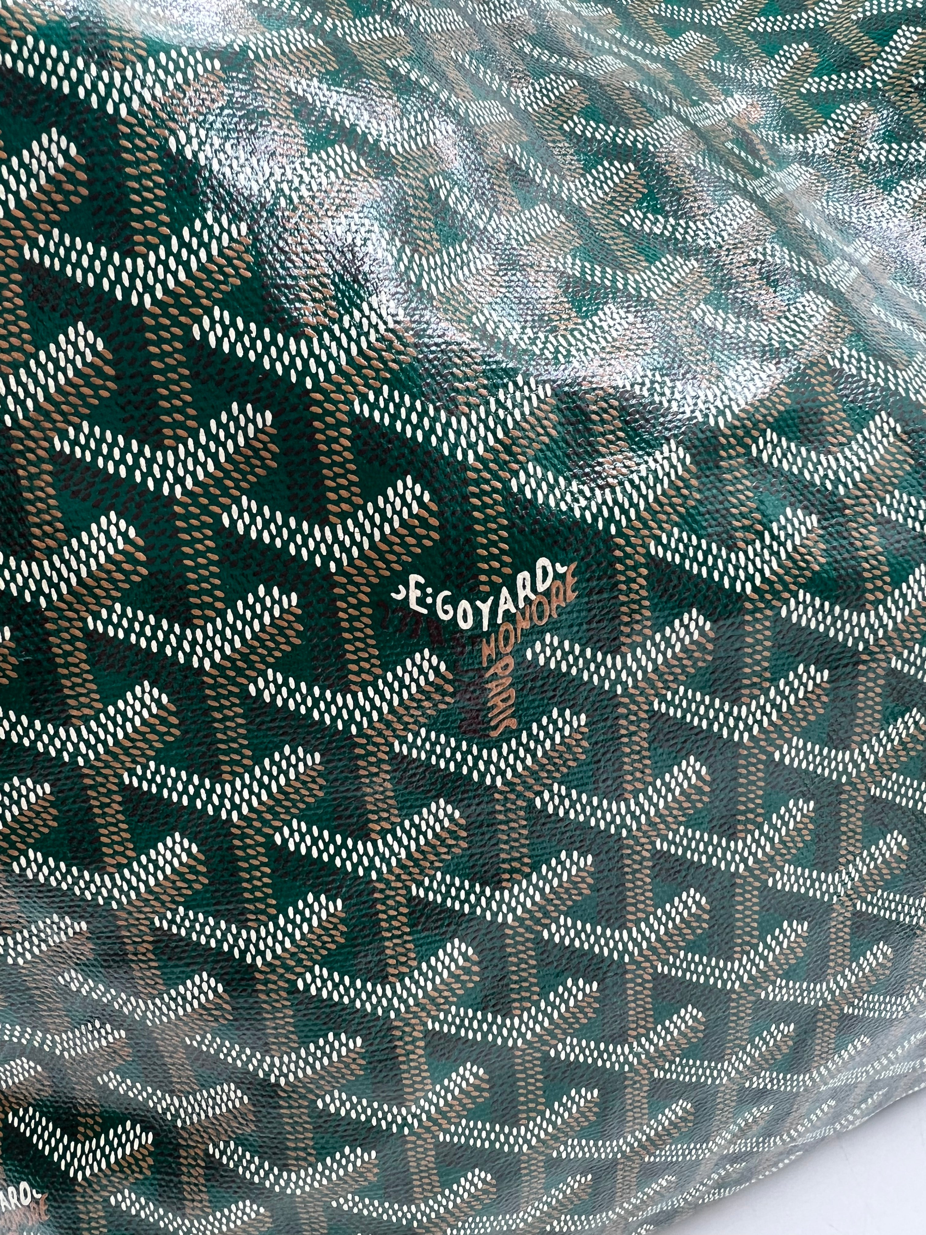 Goyard Green Goyardine Saint Louis GM Tote Bag - Luxury Designer Handbag for Women, Perfect for Travel, Work & Everyday Use