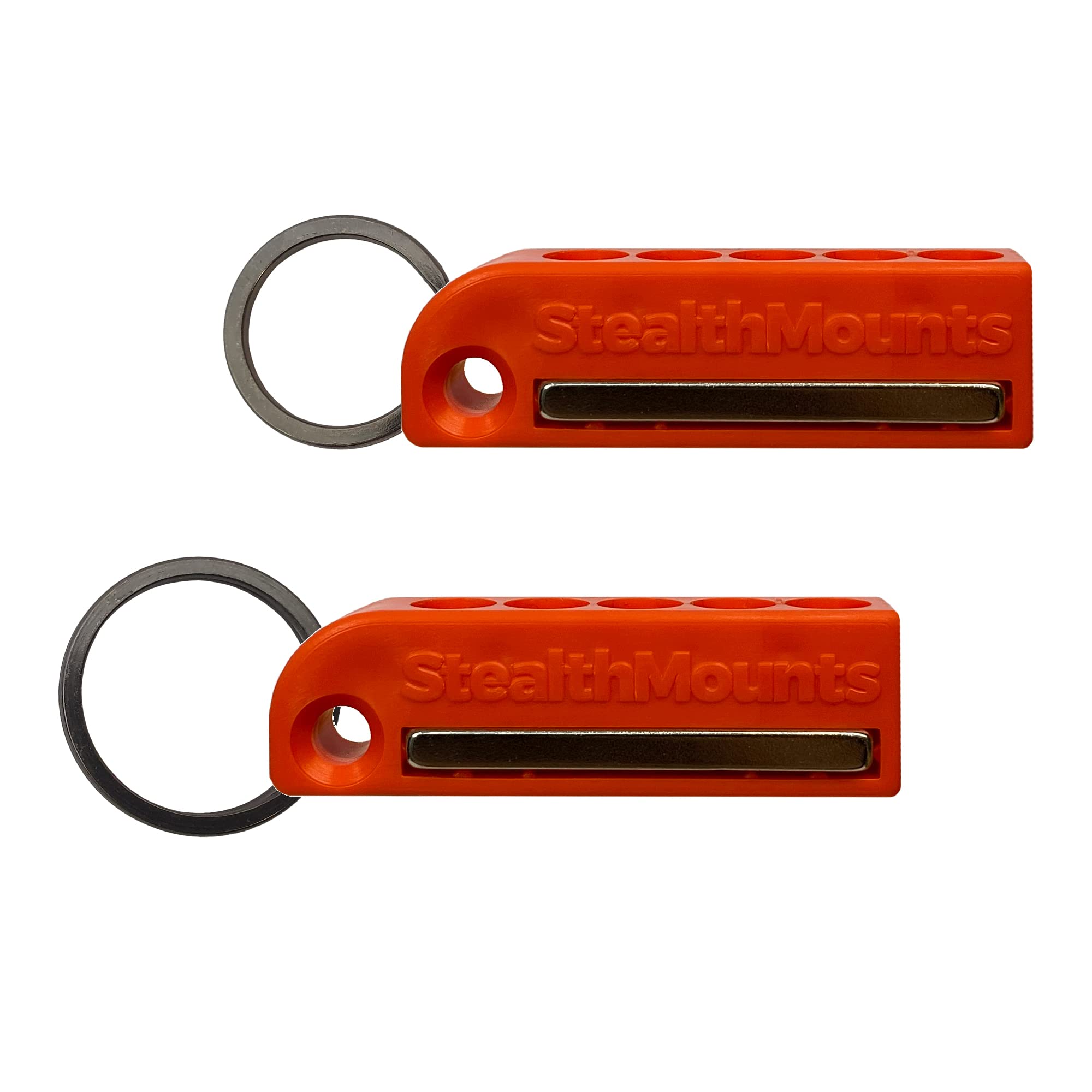 StealthMounts Magnetic Bit Holder Keychain - 2 Pack | Compact Screwdriver Bit Organizer | Convenient Key Ring Tool Holder for DIY, Home Repair & On-the-Go Fixes