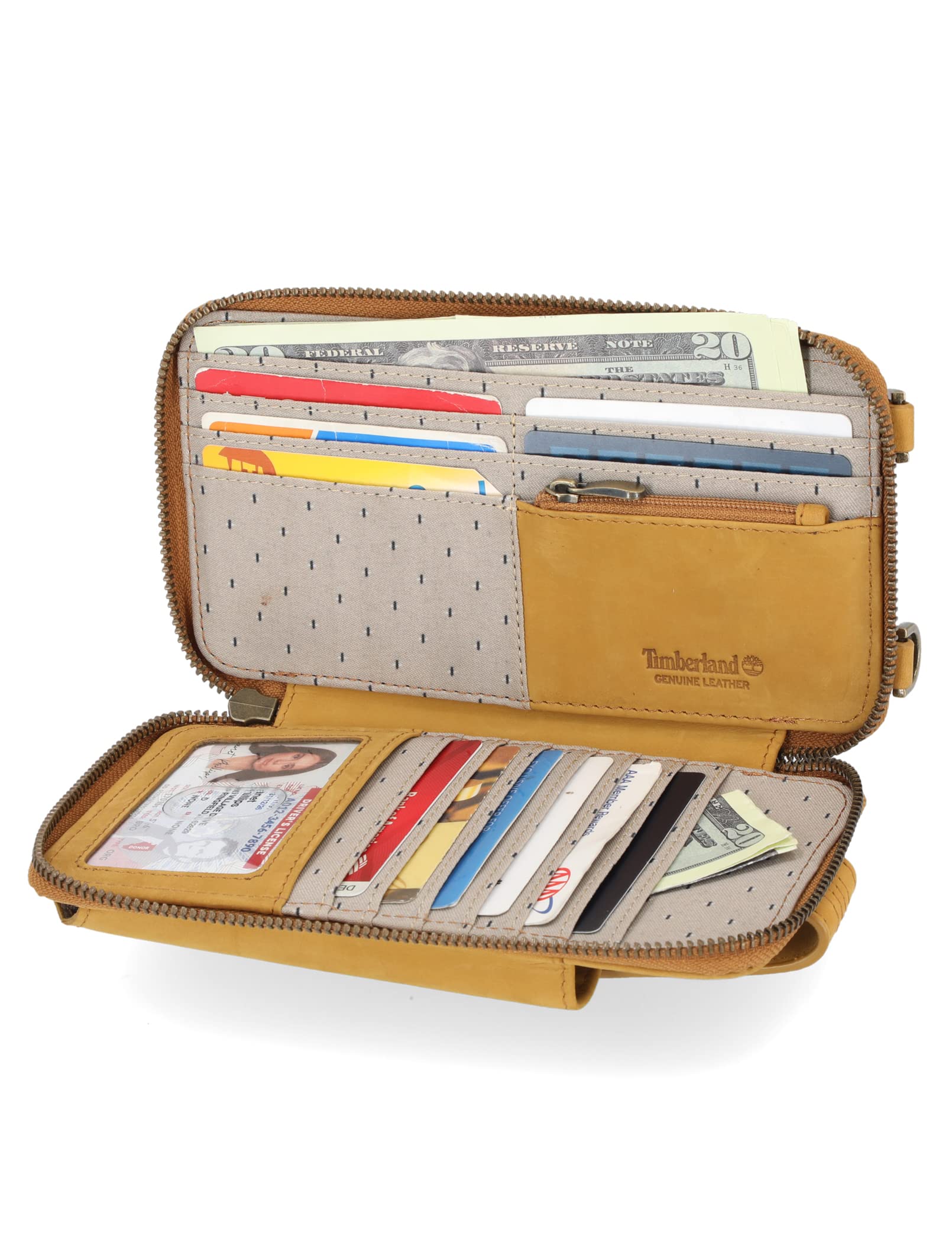 Timberland Women's RFID Leather Crossbody Phone Wallet Bag - Stylish and Secure for Travel, Shopping & Everyday Use