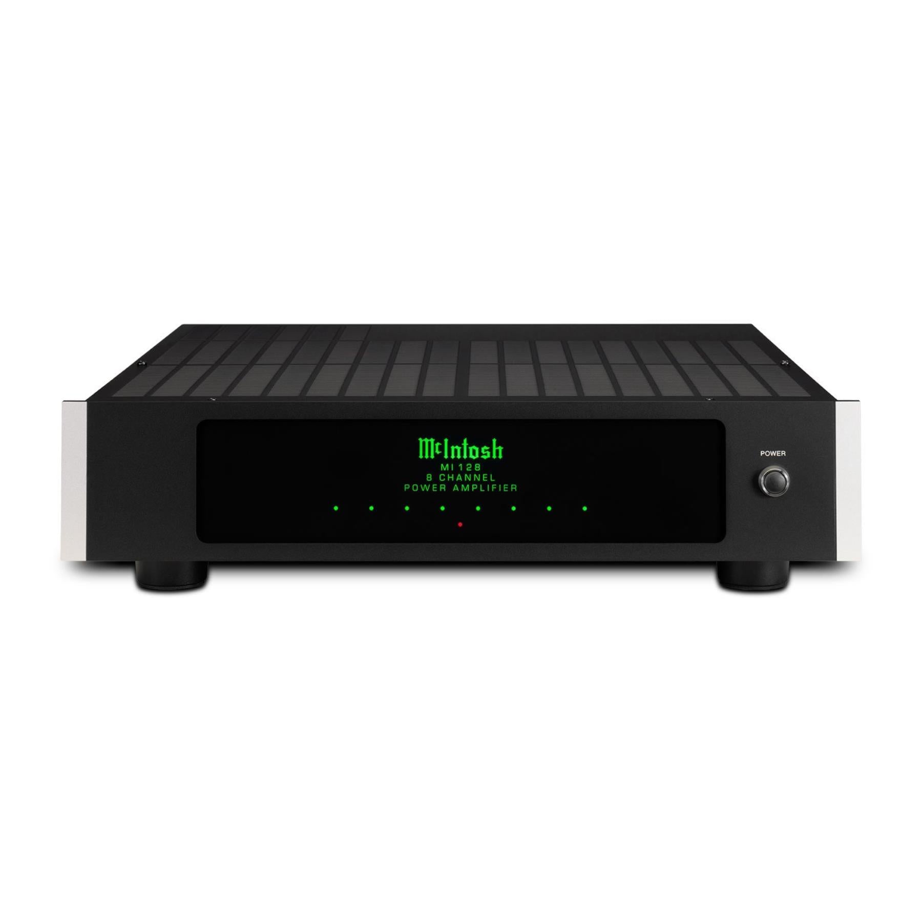 McIntosh MI128 8-Channel High Power Digital Audio Amplifier for Home Theater & Multi-Zone Sound Systems - Perfect for Dolby Atmos, Surround Sound & Whole House Audio