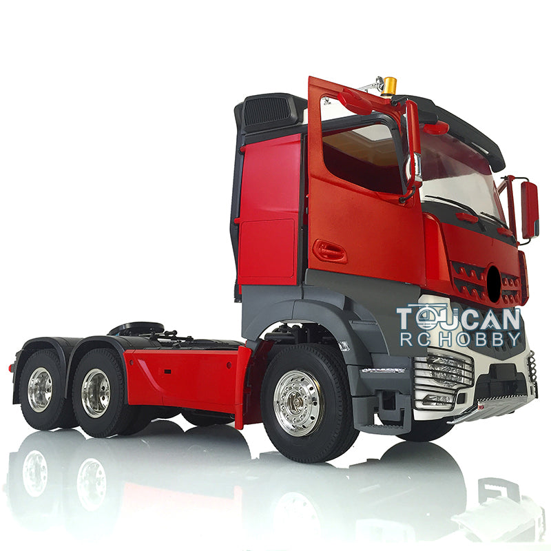 1/14 Scale Toucan Hobby 6x4 RC Tractor Truck with 3 Axles - Remote Control Construction Vehicle Kit with Painted Body & DIY Parts - Perfect for RC Enthusiasts, Construction Vehicle Collectors, and STEM Learning Projects