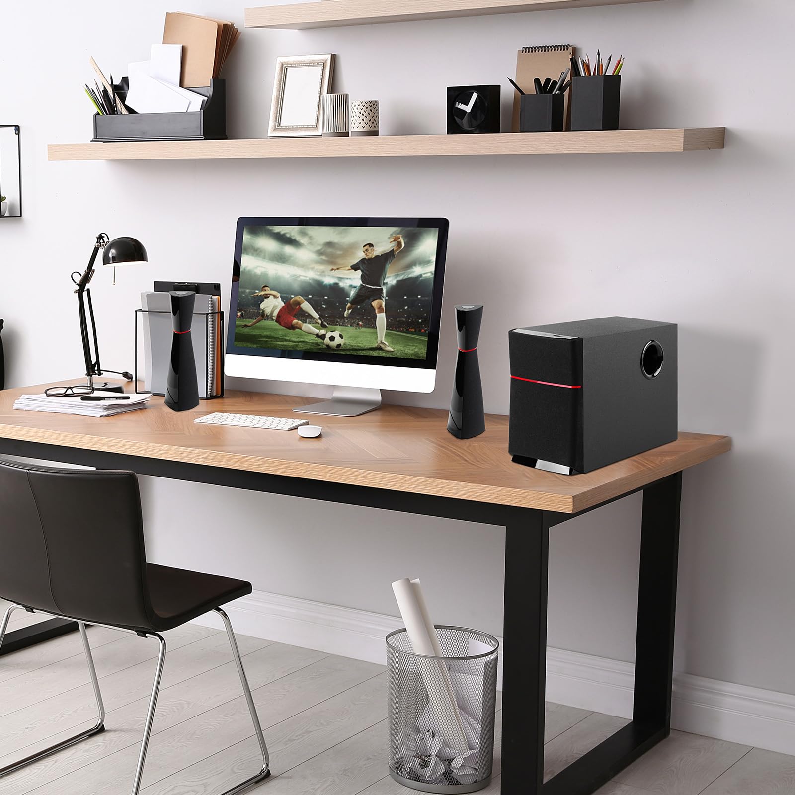 Edifier M3200 2.1 Multimedia Computer Speaker System with Subwoofer - High Quality PC Sound System for Gaming, Music & Home Theater - Perfect for Desktop Computers, Laptops & Home Entertainment Setup