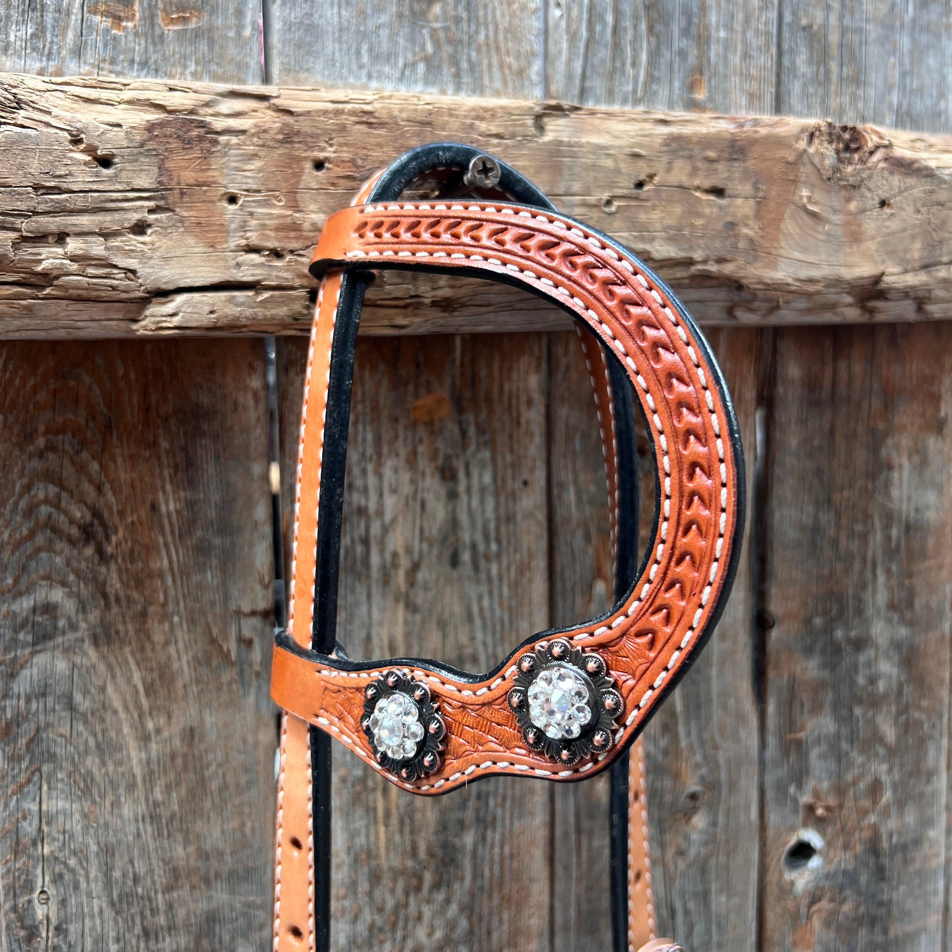 One Ear Headstall / Bridle #OE201 - Durable Horse Bridle for Western Riding, Training & Show - Comfortable Leather Headgear for Equestrian Sports