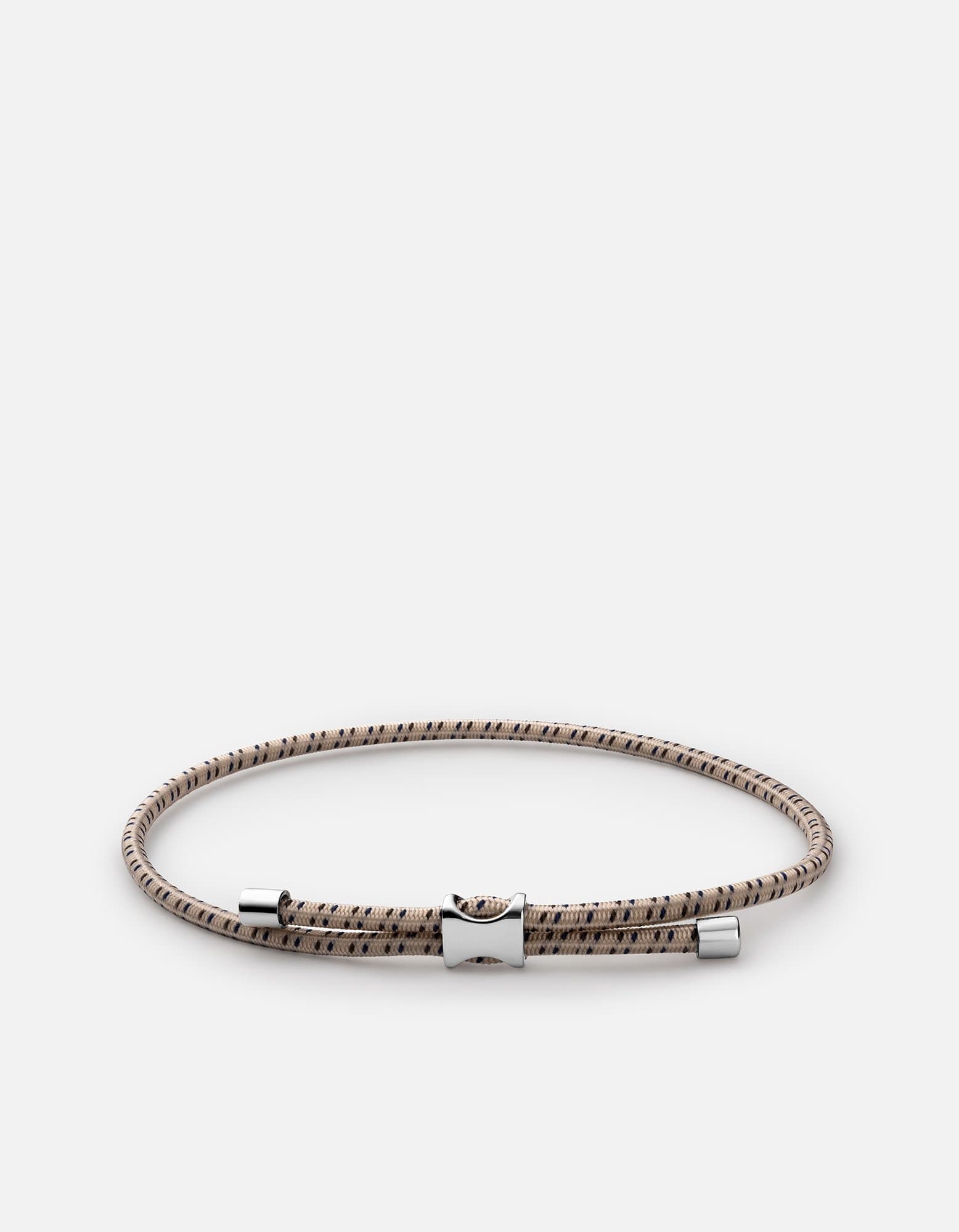 Orson Pull Bungee Rope Bracelet - Sterling Silver Adjustable Stretch Cord Bracelet for Men & Women - Perfect for Outdoor Activities, Workouts, and Everyday Wear