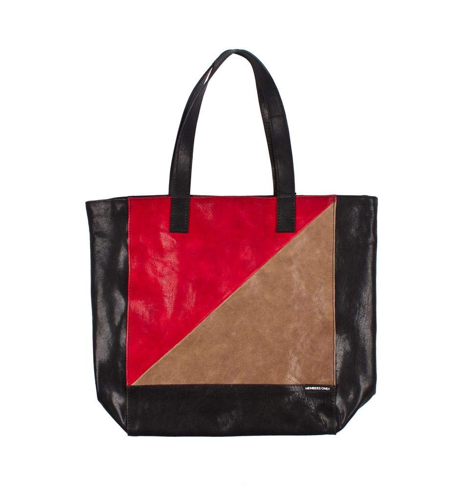 Stylish Women's Tri-Color Genuine Leather Tote Handbag - Premium Members Only Collection | Perfect for Work, Travel & Everyday Use