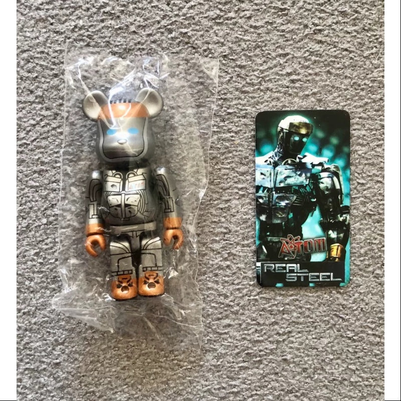 Bearbrick Series 23 SF Reel Steel Atom 100% Collectible Figure - Limited Edition Art Toy for Display, Gift & Anime Collection