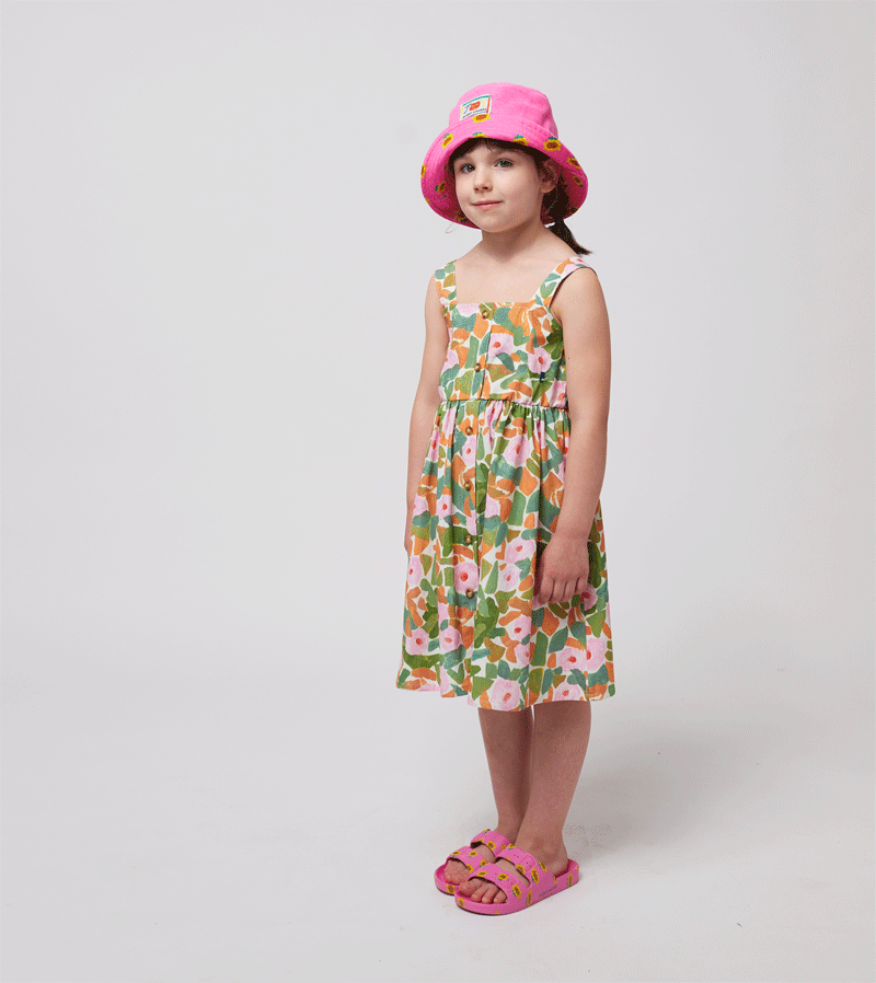 Bobo Choses Floral Strap Dress for Women - Summer Boho Maxi Dress with Adjustable Straps | Perfect for Beach Vacations, Garden Parties & Date Nights