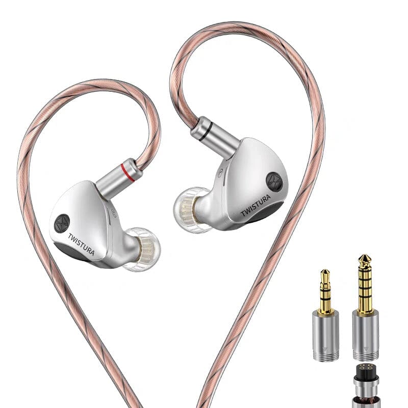 TWISTURA Woodnote 10mm Wood Diaphragm Dynamic Driver In-Ear Monitors (IEMs) - High Fidelity Sound for Audiophiles, Musicians & Travelers