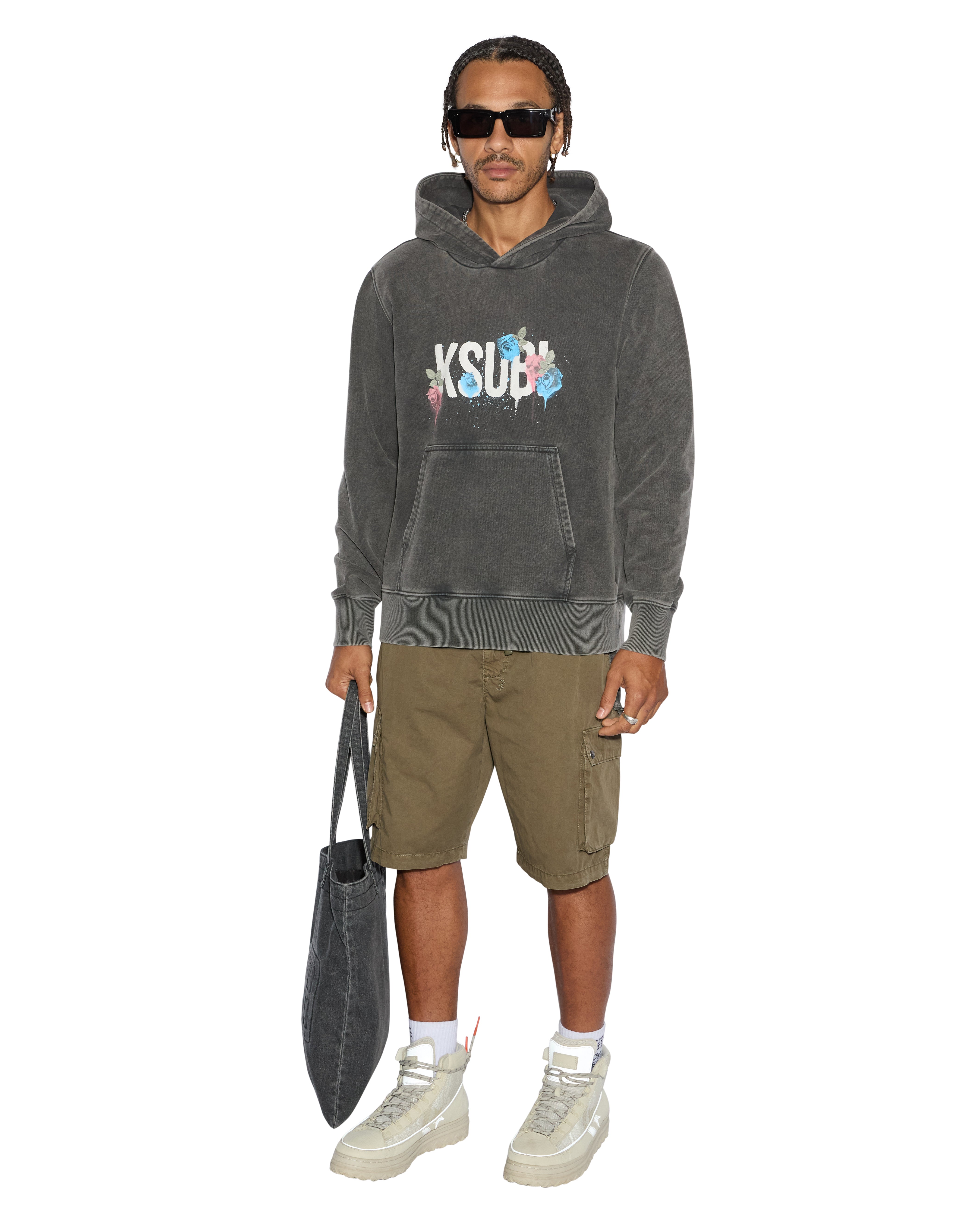 KRUSH CARGO SHORT ARMY FADE - Military Style Cargo Shorts for Men | Durable & Comfortable Outdoor Workwear | Perfect for Hiking, Camping & Casual Wear