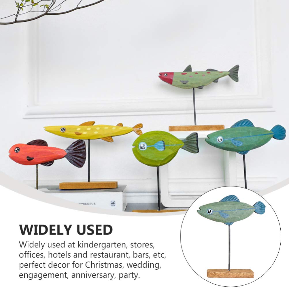 Handmade Wooden Fish Ornament - Christmas Tree Decor, Desktop Decoration, Holiday Gift for Home & Office - Perfect for Xmas Party, Festive Decor, and Seasonal Gifting