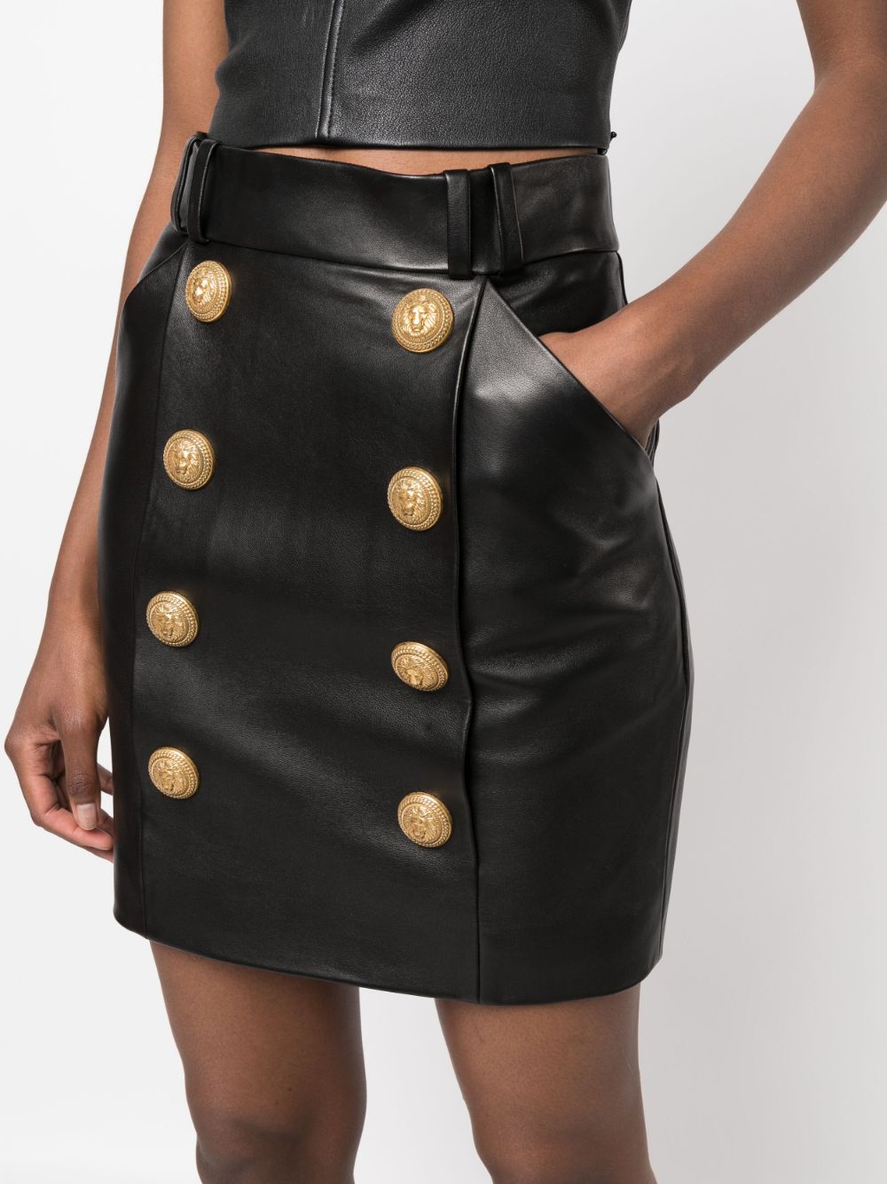 Balmain Black Skirts for Women | High-Quality Designer Skirts | Perfect for Parties, Work & Evening Events
