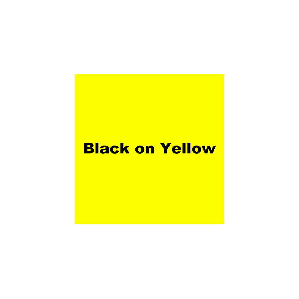 3/8 Inch Black on Yellow Reflective Tape - High Visibility Safety Tape for Traffic Cones, Barricades & Work Zones | K Sun 209BY