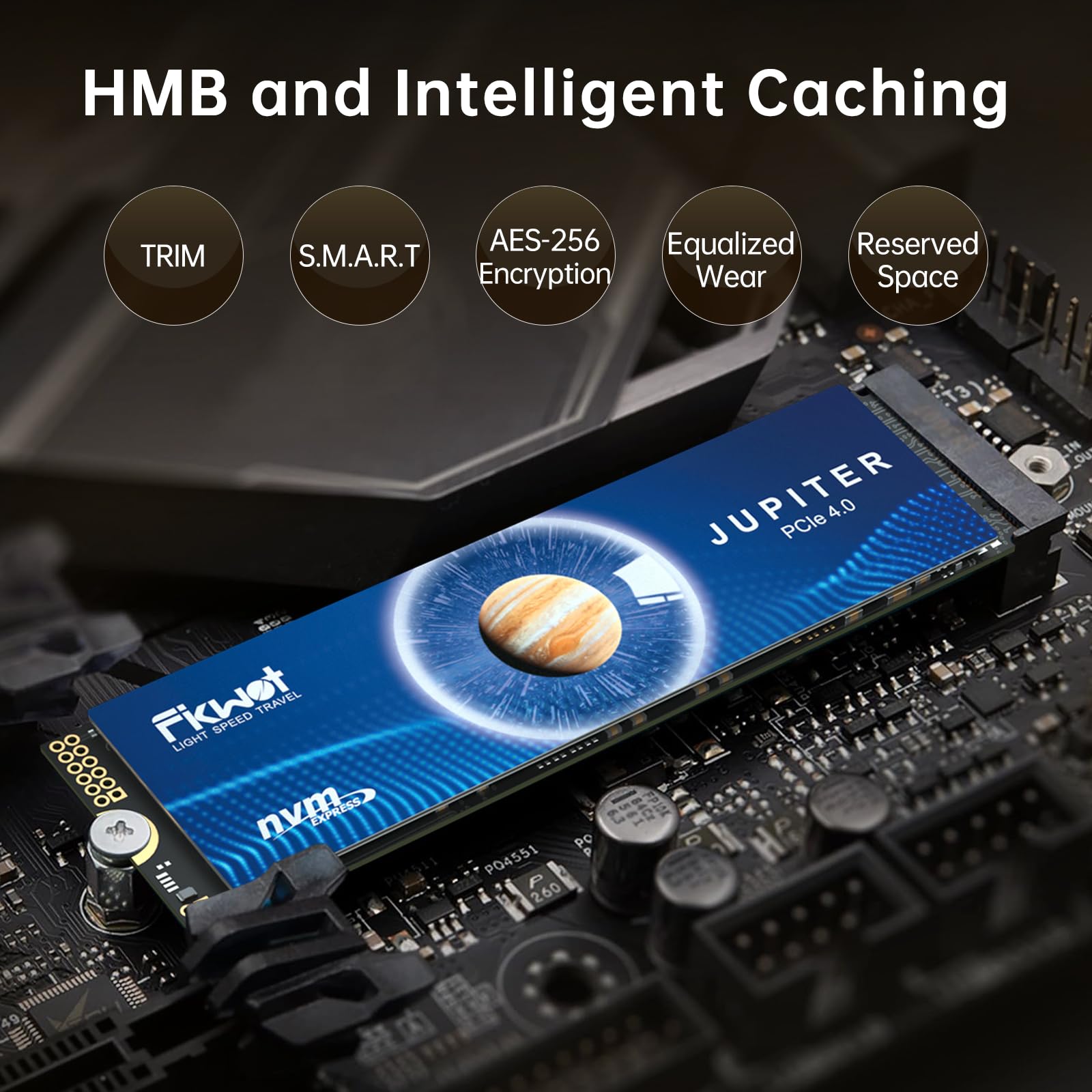 FX991 4TB NVMe M.2 SSD - PCIe Gen4 x4 Internal Solid State Drive with 7300MB/s Read Speed | 2280 Form Factor | 3D QLC NAND | Compatible with PS5, Gaming Laptops & High-Performance Desktops | Ideal for Gaming, Video Editing & Large File Storage
