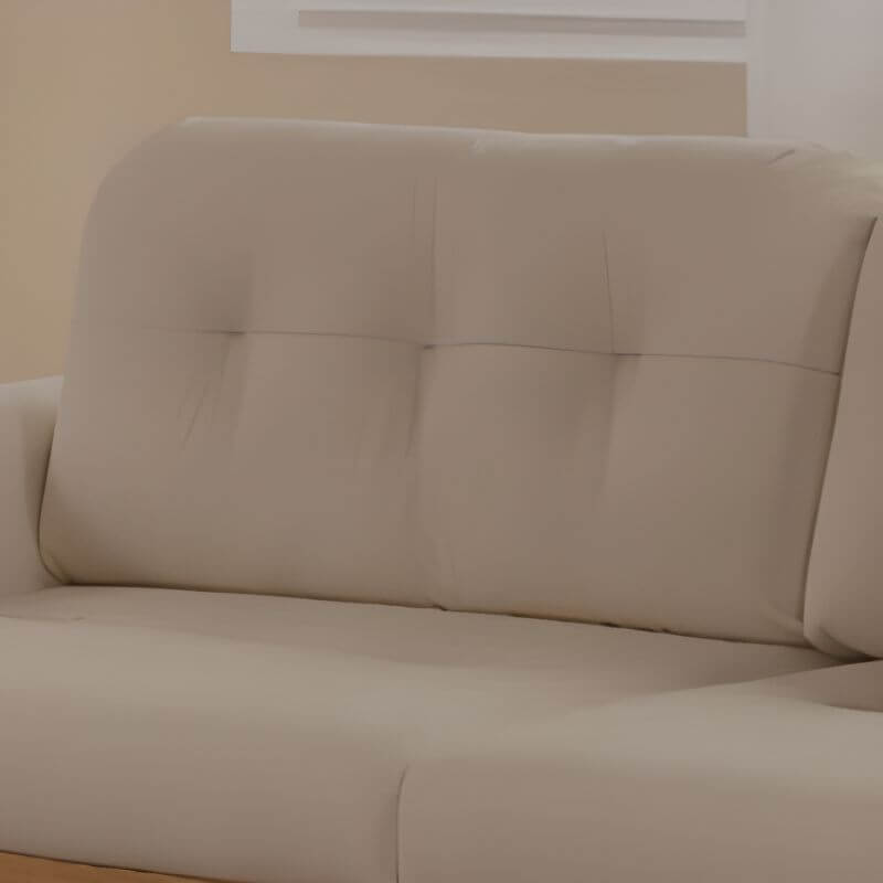Trendy Solid Color Scratch-Resistant Sofa Couch with Storage - 3-Seater Modern Living Room Furniture for Small Spaces & Apartments