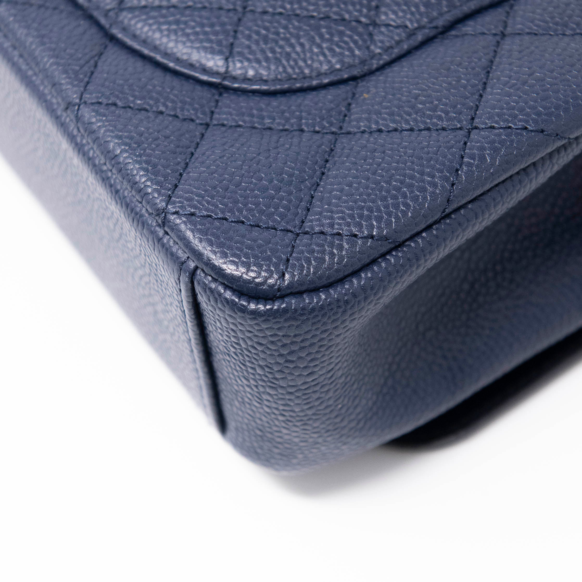 Chanel Navy Blue Medium Filigree Flap Bag - Luxury Designer Crossbody Purse for Women | Perfect for Date Night, Parties & Special Occasions