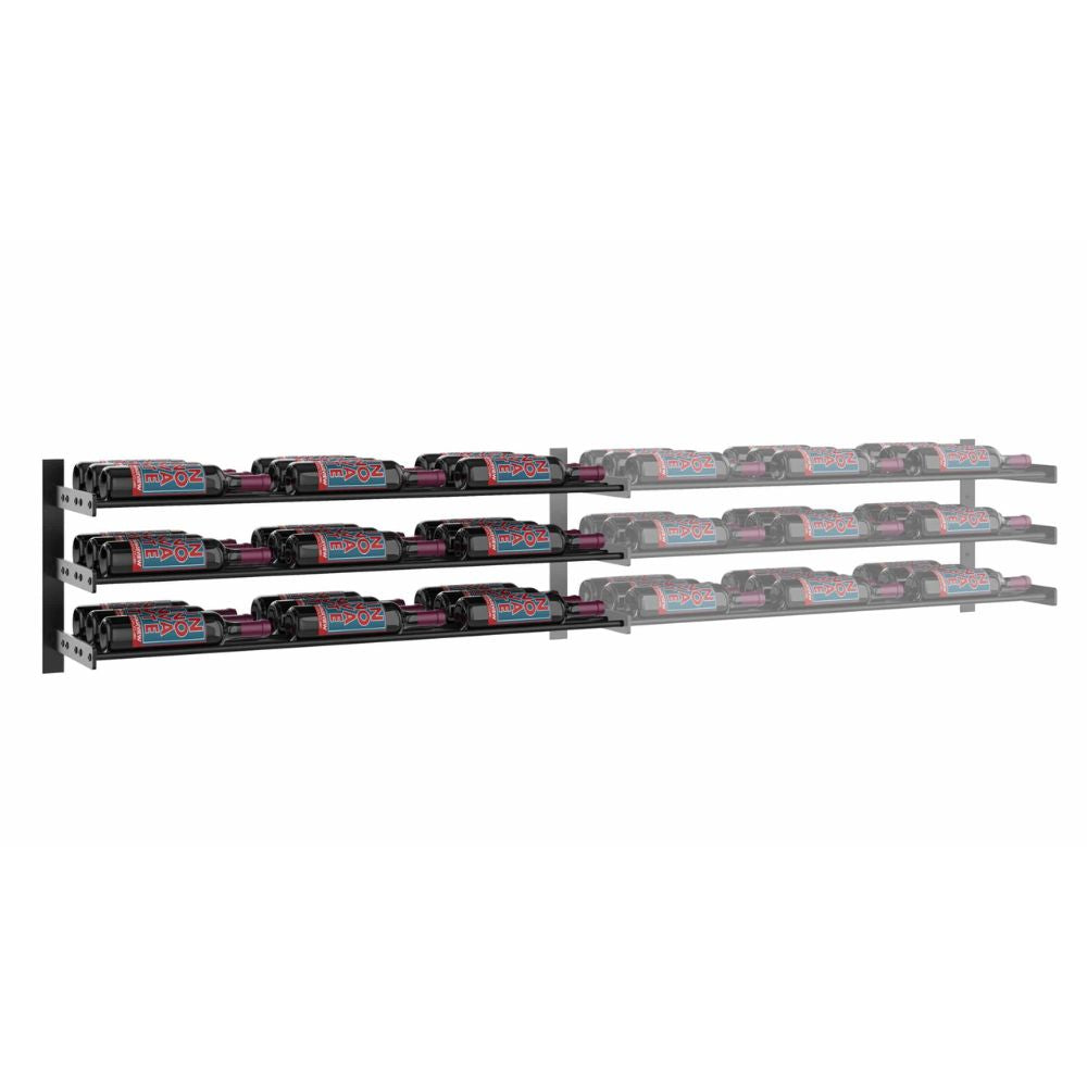Evolution 15 Inch Tall 3-Tier Wine Wall Rack Extension - Perfect for Kitchen, Dining Room & Home Bar Organization