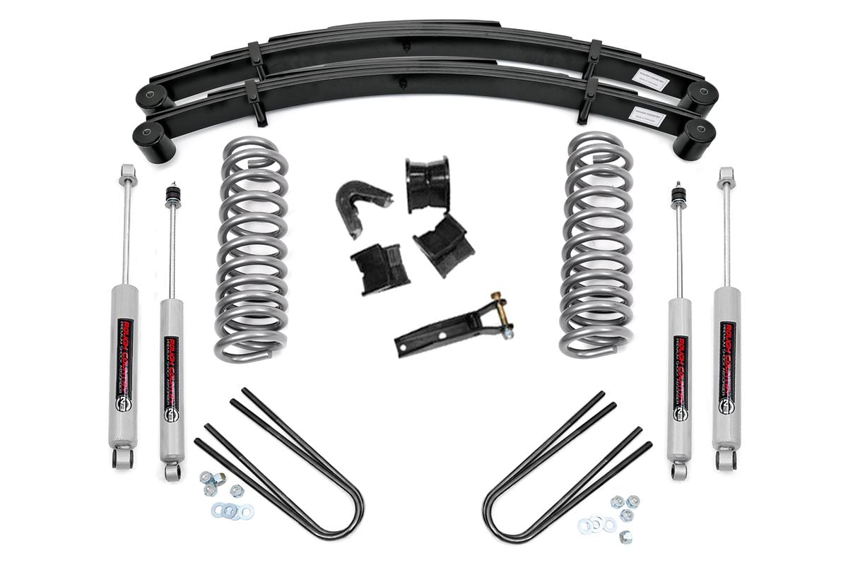 2.5 Inch Lift Kit for Ford F-100/F-150 4WD (1977-1979) - Heavy Duty Rear Springs - Part# 530-77-7930 - Off-Roading & Truck Customization Upgrade