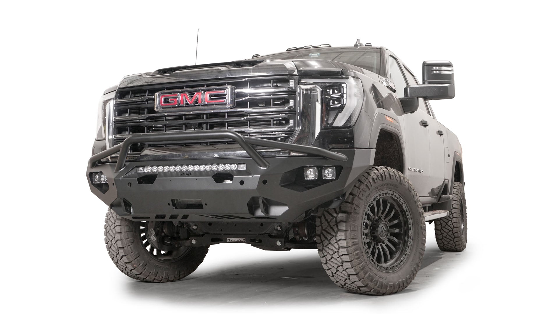 2024 GMC 2500/3500 HD Heavy Duty Matrix Front Bumper - Durable Off-Road Replacement for Sierra & Silverado Trucks - Perfect for Towing, Off-Roading & Truck Customization