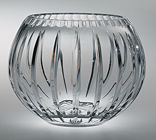 6 Inch Crystal Rose Bowl - Elegant Glass Centerpiece for Weddings, Home Decor, and Floral Arrangements