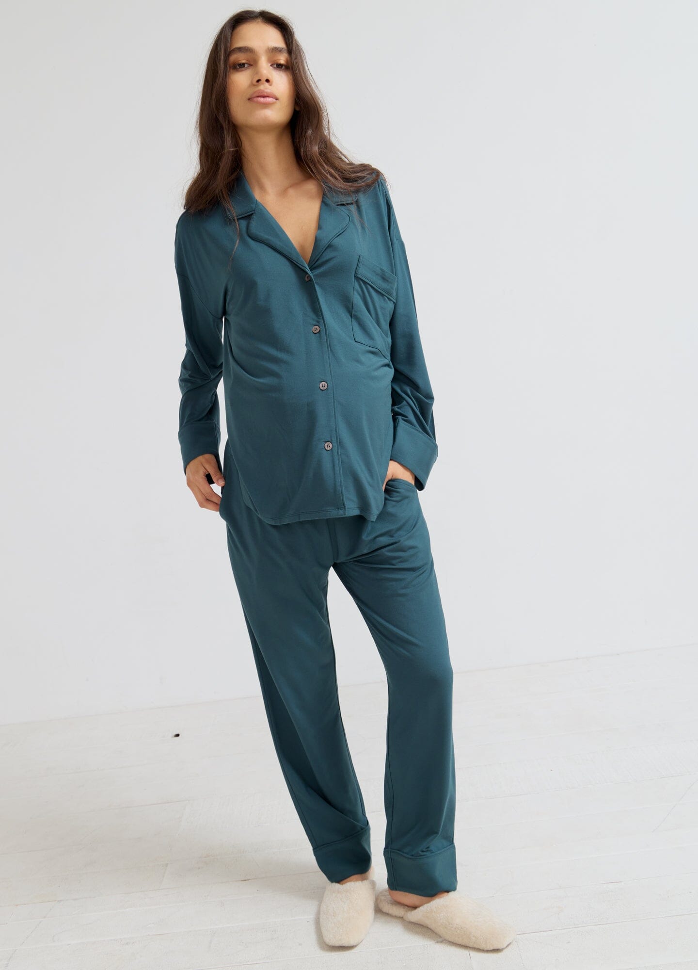 Ultra Soft Jersey Pajama Set for Women - Cozy Sleepwear & Lounge Outfit - Perfect for Nighttime Comfort, Relaxing at Home, and Gift Giving