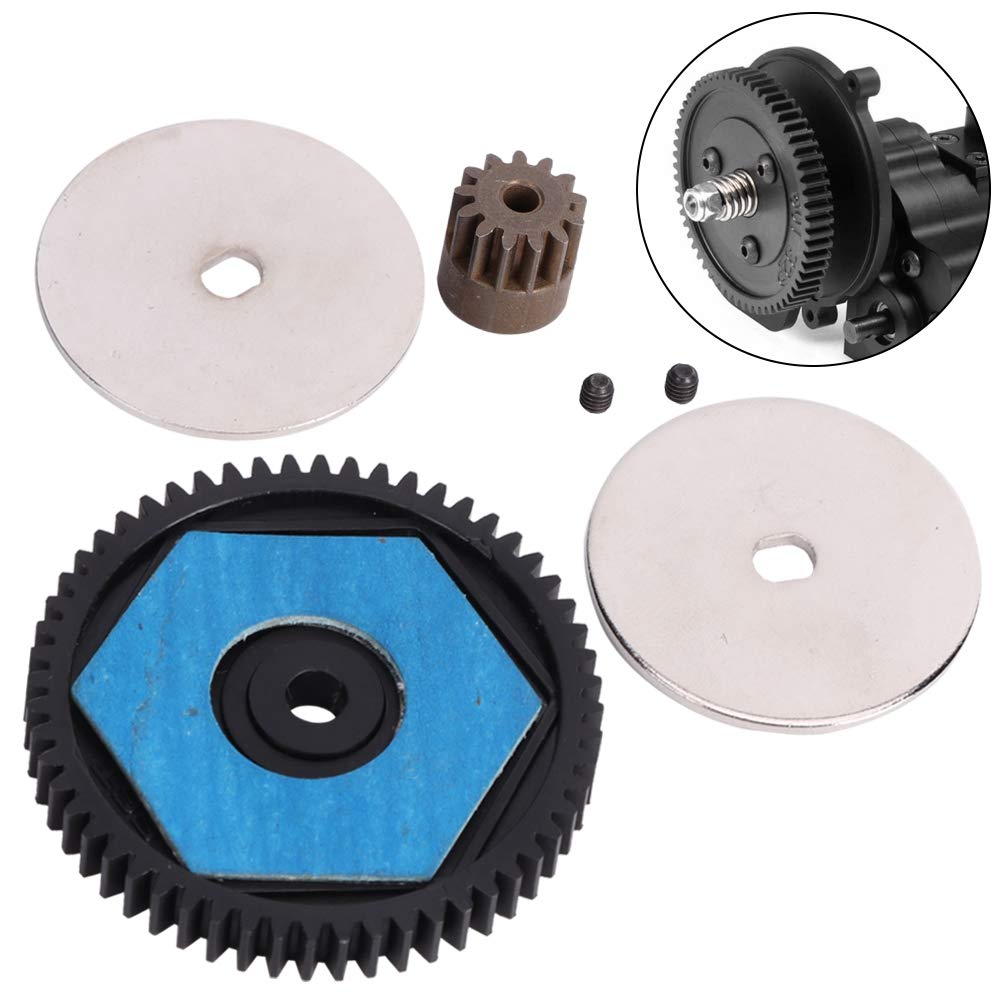 High-Performance 56T Spur Gear & 13T Metal Pinion Gear Set for SCX10 RC Car Models - Compatible with SCX10 II - Durable RC Car Motor Gear Upgrade for Off-Road Crawling & Trail Racing