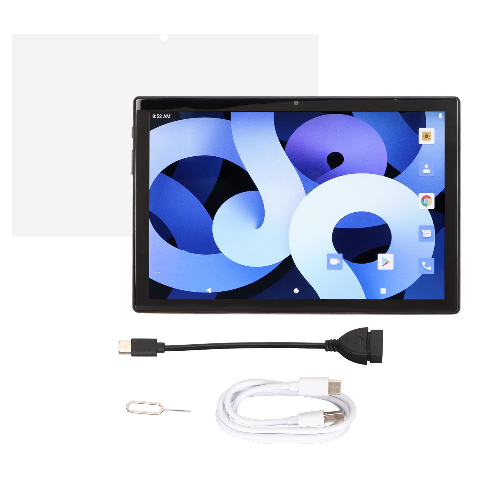 KAKAKE 10.1 Inch Android Tablet - 12GB RAM 512GB Storage, Dual SIM Dual Standby, HD Display for Video Learning & Online Classes (Gold) | Perfect for Students, Remote Work & Entertainment