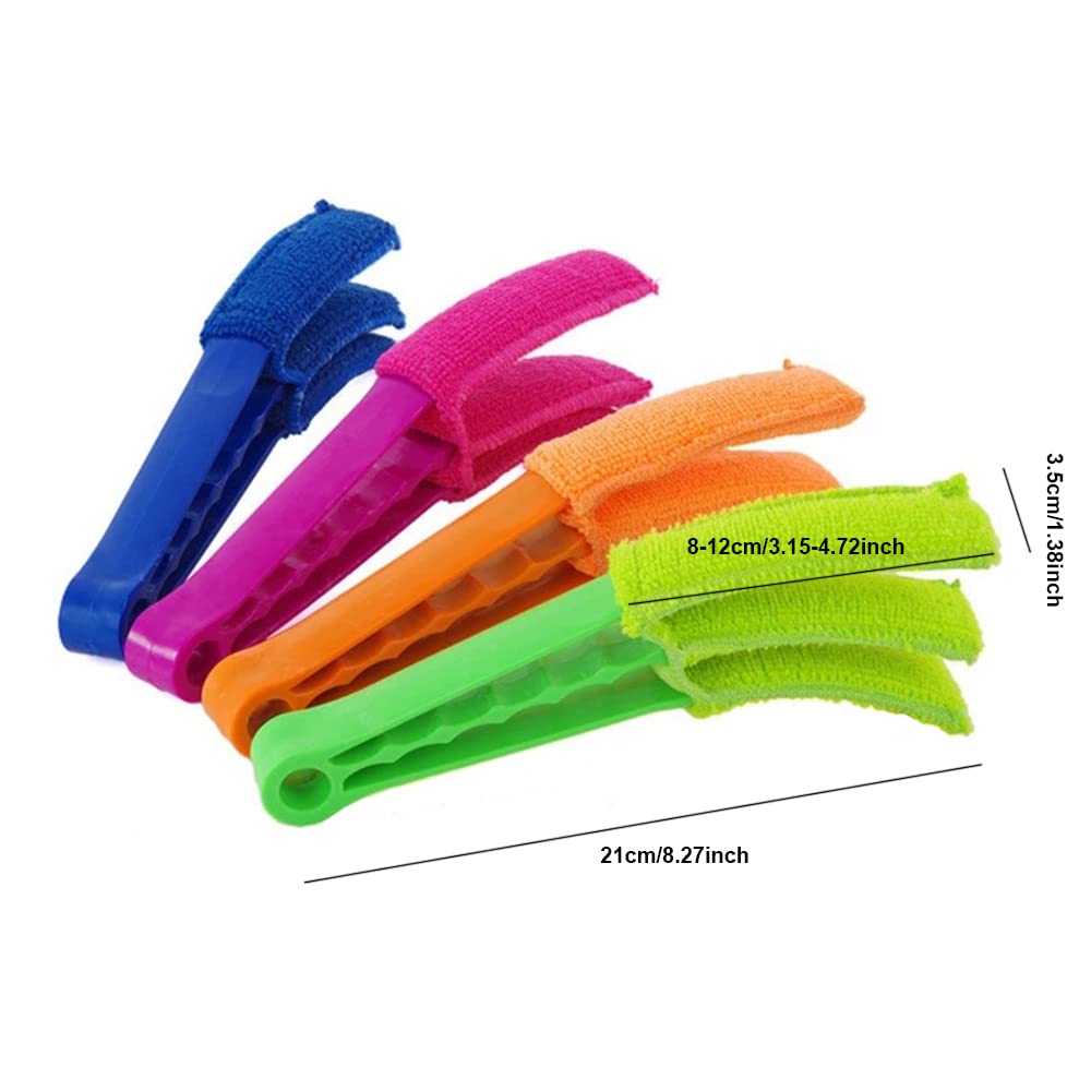 Venetian Blind Cleaner Tool - Removable Fabric Window Duster for Shutters, Vents & AC Units | Dust Collector Cleaning Brush (Green) | Perfect for Home, Office & RV Window Maintenance