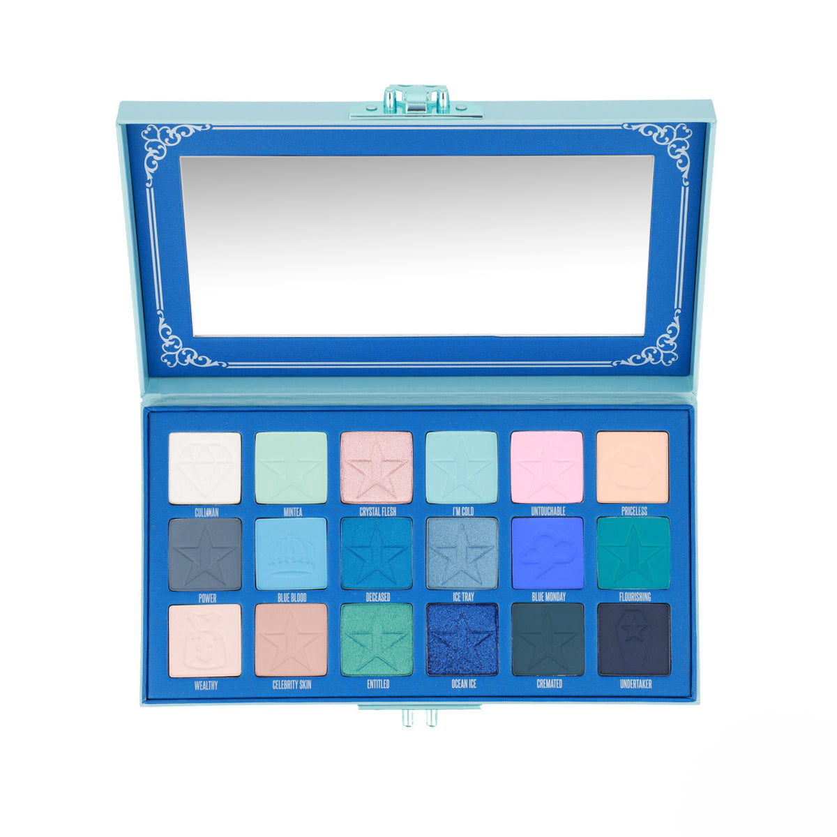 Palette Blue Blood Eyeshadow Palette - Highly Pigmented Vegan Makeup for Dramatic & Everyday Looks | Perfect for Parties, Date Nights & Professional Makeup Artists