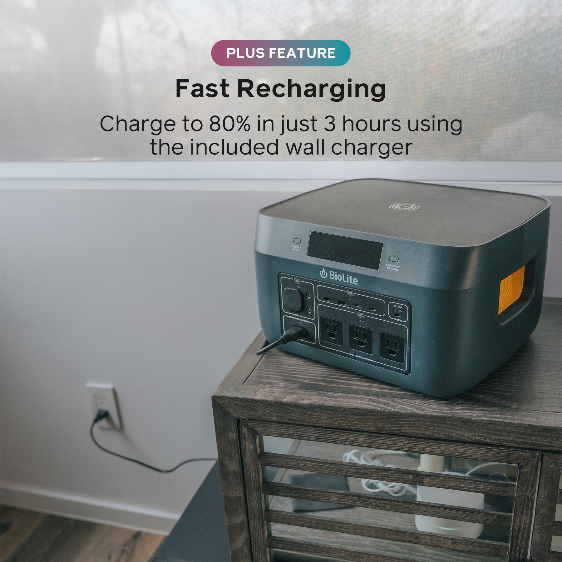 BaseCharge 1500+ Portable Power Station - 1500W/1512Wh Solar Generator for Outdoor Camping, RV Trips & Emergency Backup Power