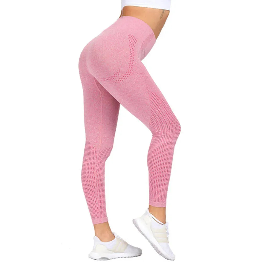 High Waist Seamless Leggings for Women - Push Up Yoga Pants with Elastic Waistband for Running, Gym & Fitness | Comfortable Workout Tights for Yoga, Pilates & Daily Wear