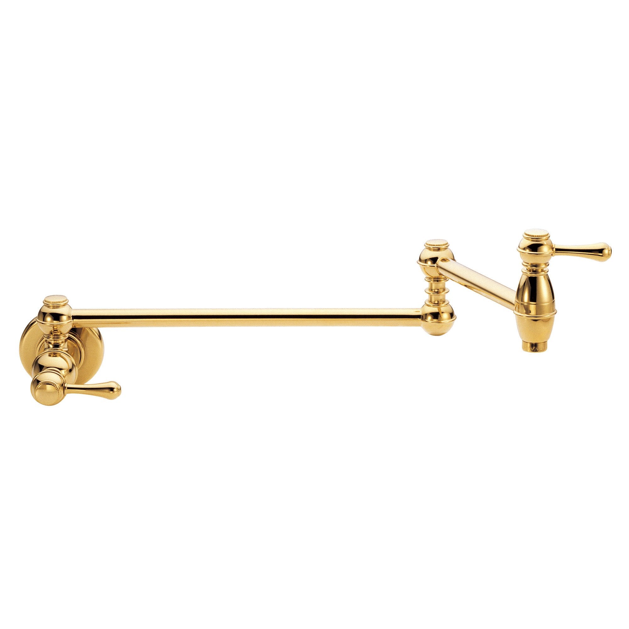 Danze Opulence Traditional Polished Brass Wall Mount Pot Filler Faucet - Premium Kitchen Faucet for Filling Large Pots & Pans - Perfect for Home Chefs & Cooking Enthusiasts