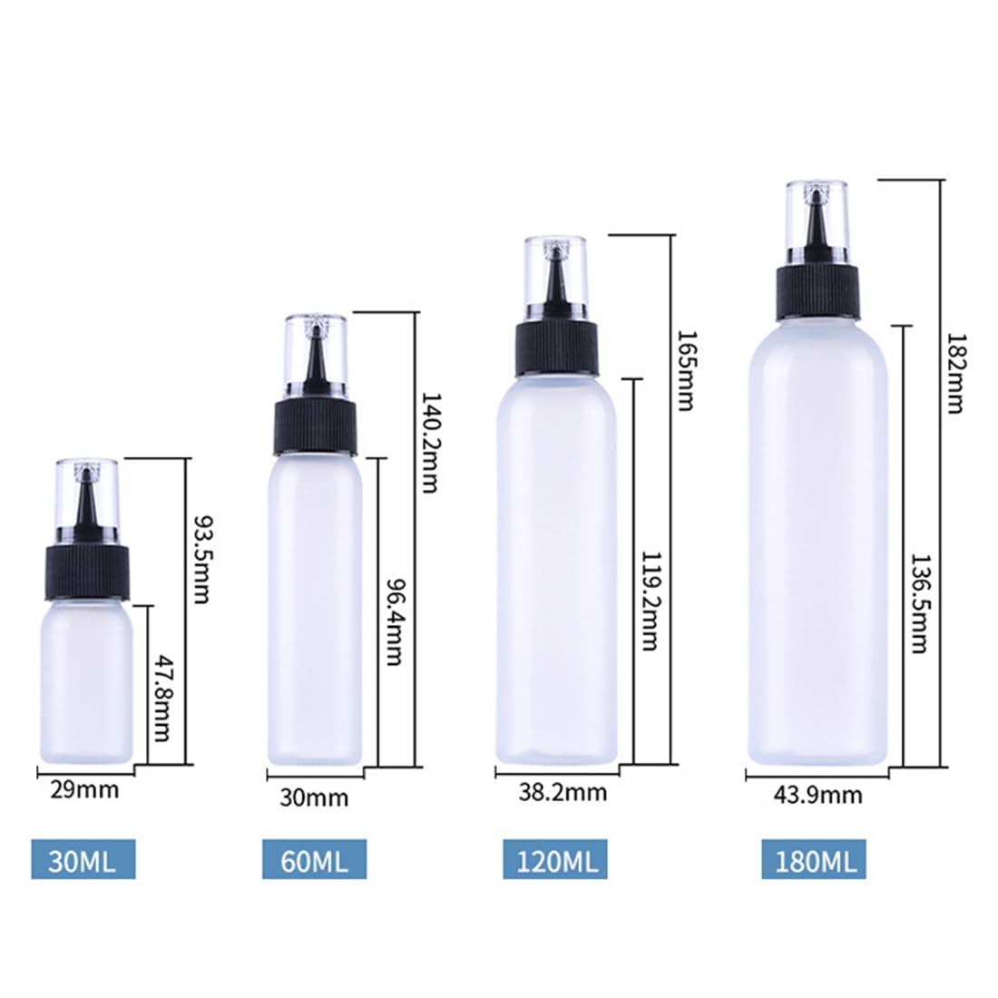 6-Pack 2oz Squeeze Bottles for Cake Decorating, Icing, Condiments & More – Perfect for Baking, Pancake Syrup, Salad Dressing & Cookie Decorating Supplies